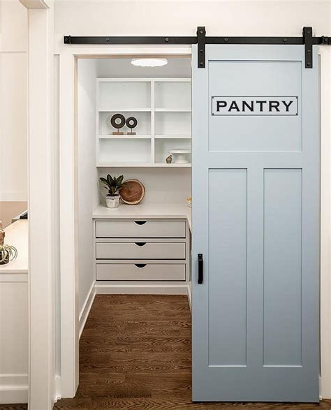 Simple Barn Door For Pantry With Low Cost Home Decorating Ideas