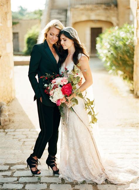 Intimate Wedding Inspiration In The South Of France Lesbian Bride Lesbian Wedding Photography