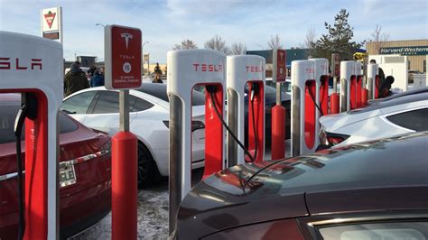 The Fastest Chargers Tesla Supercharger Station Opens In Regina