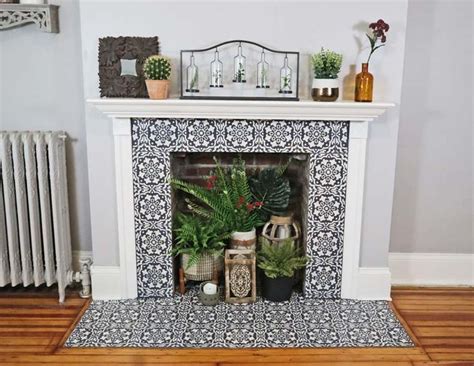 Everything You Need To Know About Stenciling A Fireplace With Images