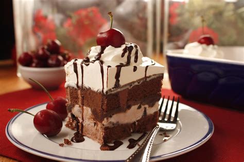 An ice cream cake brings out the kid in each of us, but this one has flavors. Black Forest Ice Cream Cake | MrFood.com