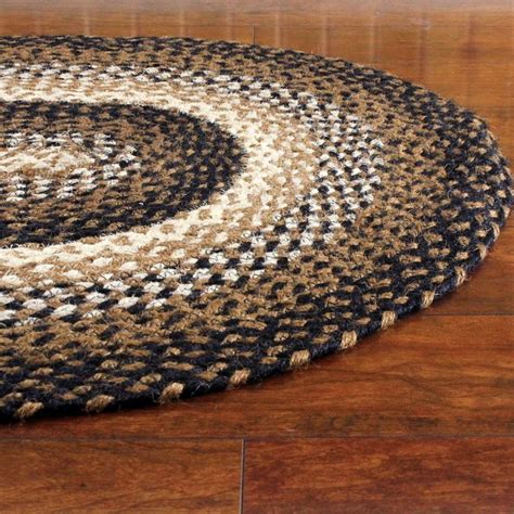 Ihf Home Decor Stallion Oval Accent Braided Area Rug Natural Jute