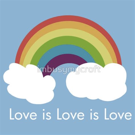 Love Is Love Is Love Rainbow Essential T Shirt By Imbusymycroft Love