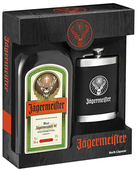 Jägermeister Liqueur And Hip Flask Pack 700ml Unbeatable Prices Buy