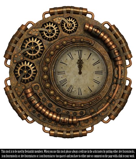 Steampunk Clock Render Steampunk Clock Clock Vintage Clock