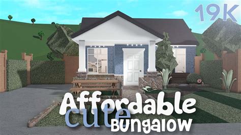 Cute Affordable 19k Bungalow Home Bloxburg Build Youtube