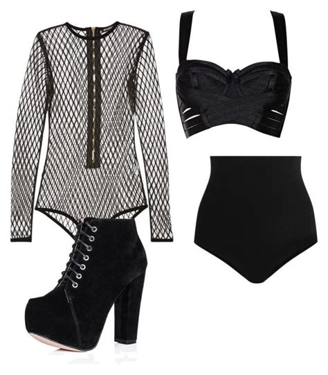 Stage Outfit By Pizza Lover02 Liked On Polyvore Featuring Balmain Bordelle And Wolford Stage