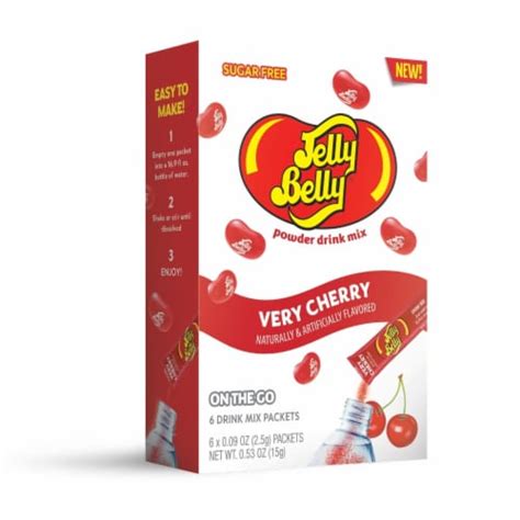 Jelly Belly Very Cherry Powder Drink Mix 6 Ct 009 Oz Fred Meyer