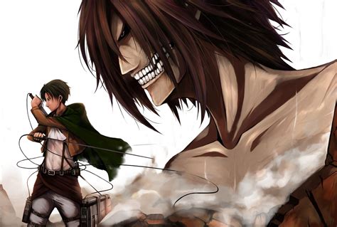 Levi And Eren Titan Full Hd Wallpaper And Background Image