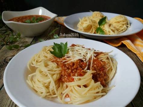 Resep Spaghetti Bolognese Simpel Oleh Sukmawatirs Recipe Spageti