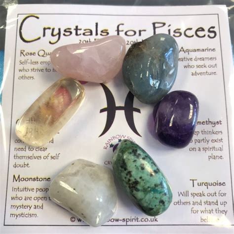 Pisces Birthstones Crystal Set Etsy
