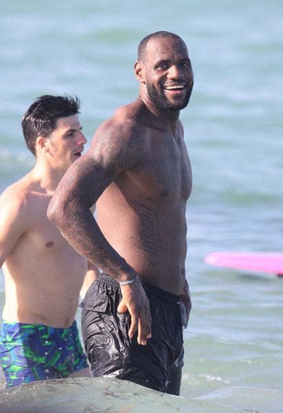 Lebron James Makes A Splash Filming A Nike Commercial On The Beach