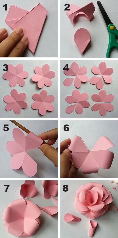 Especially if you forgot to buy a present or a gift to your loved ones on their special occasion, like birthday, mother's day, valentines day or anniversary. HOME DZINE Crafts | Use coloured card to make fun flowers