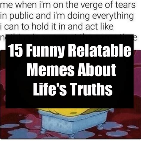 15 Funny Relatable Memes About Life S Truths
