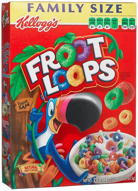 Kelloggs Froot Loops Multi Grain Cereal 217 Oz 615 G