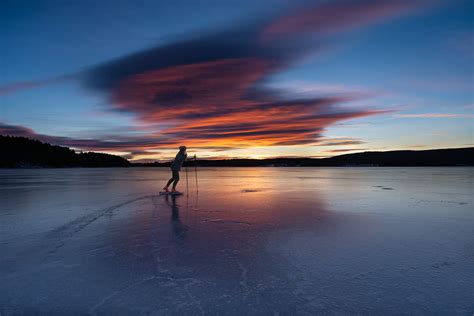 Ice Skating At Sunset Explore Tore Thiis Fjeld Flickr