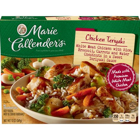 Marie Callenders Frozen Dinner Chicken Teriyaki 13 Ounce Walmart