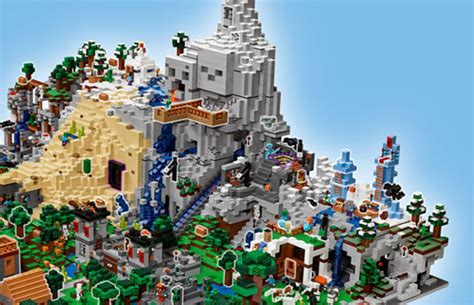 Lego Minecraft The Mountain Cave 21137 Größtes Set Der Reihe Wirft