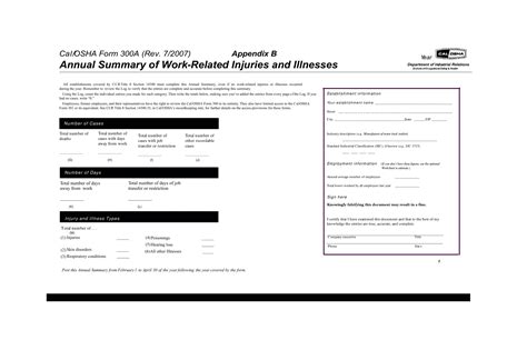 Osha Form 300a ≡ Fill Out Printable Pdf Forms Online