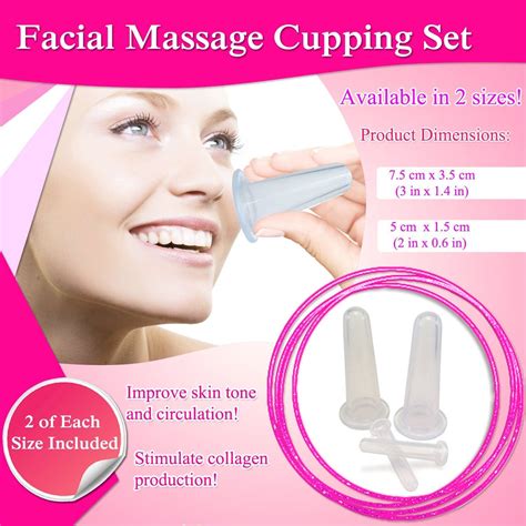 Epicura Facial Massage Cupping Set Increase Collagen Production And Skin Tone
