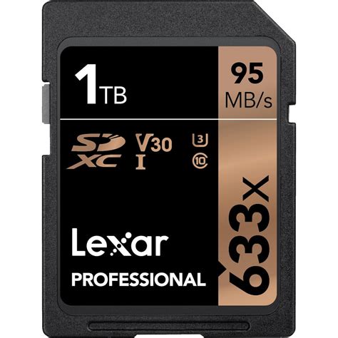 Lexar 1tb Professional 633x Uhs I Sdxc Memory Card Lsd1tcbna633