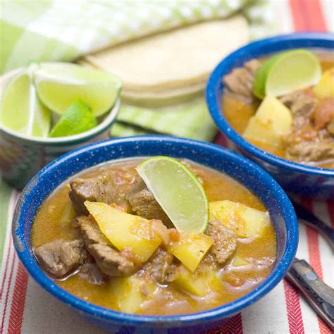 Mexican Beef Stew Caldillo Recipe Lanas Cooking