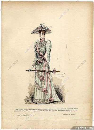 Lart Et La Mode 1890 N°20 G De Billy Colored Fashion