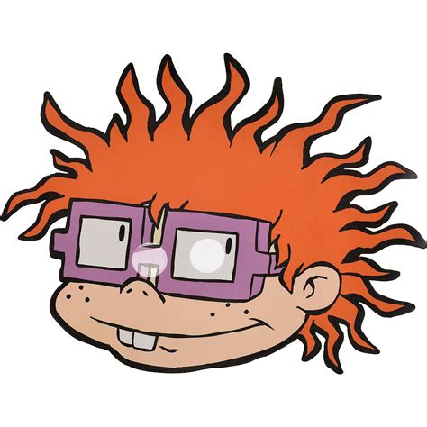 Adult Chuckie Finster Mask 18 12in X 14 14in Rugrats Party City
