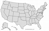 Printable US Maps with States (Outlines of America - United States)