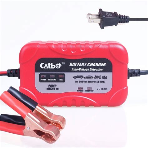 Catbo 2amp Smart Battery Charger Maintainerwith 6vand12v Charging