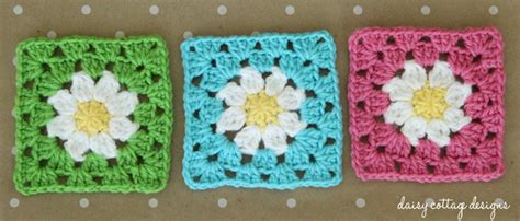 Daisy Granny Square Crochet Pattern Daisy Cottage Designs