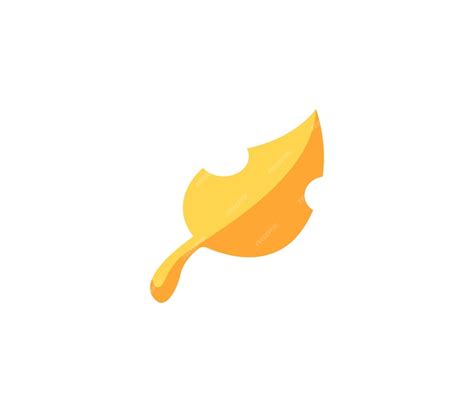Premium Vector Falling Leaf Vector Isolated Icon Emoji Illustration