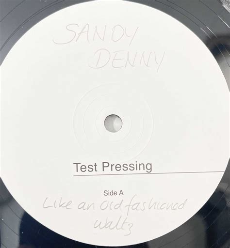 Lot 221 Sandy Denny White Label Test Pressing