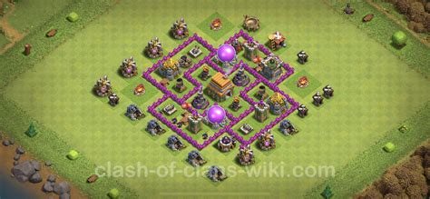 Base Th6 With Link Hybrid Max Levels Town Hall Level 6 Base Copy 96
