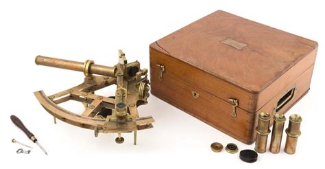 lot rare left handed brass double t frame sextant by john benjamin dancer circa 1850 sextant
