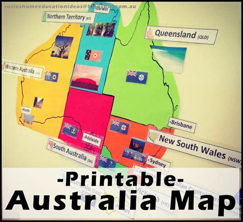 My Free Printables Australia Map Teaching Geography Homeschool