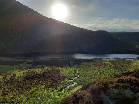 The Paps Shrone Lake County Kerry In Sunny Weather Rireland