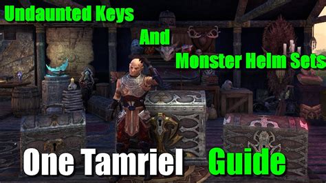 Eso Undaunted Keys And Monster Helm Sets Guide Explained Youtube