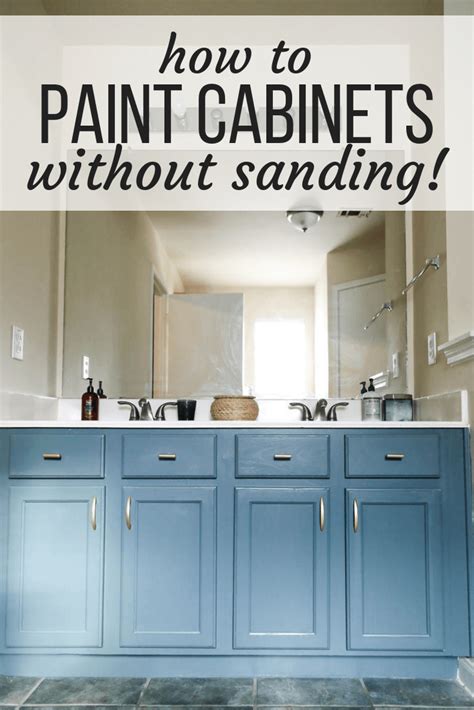 Remove all doors and drawers. Cabinet Paint With No Sanding • Patio Ideas