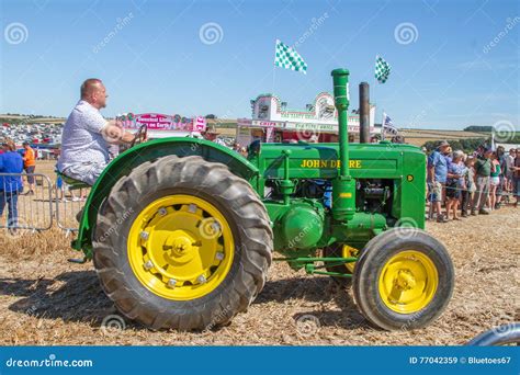Old Vintage John Deere Tractor At Show Editorial Stock Image Image Of