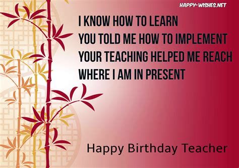 Happy Birthday Wishes For Teacher Quotes And Images With Images
