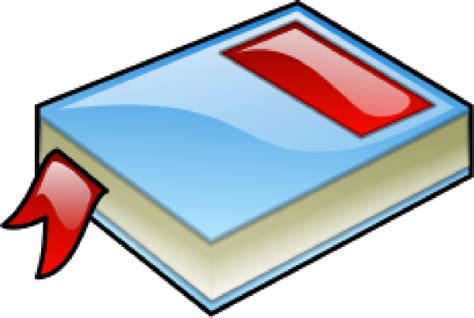 Blue Book With Red Bookmark Clip Art At Vector Clip Art