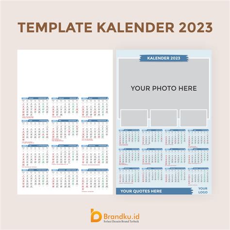 Tinjauan Template Kalender 2023 Coreldraw Bisa Ganti Warna Font