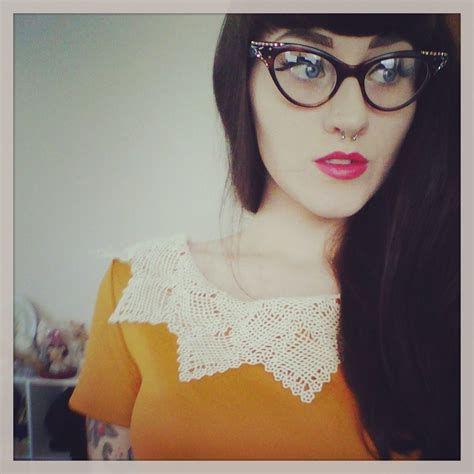 Love This Style Pinup Librarian Chic Oversized Glasses Wearing