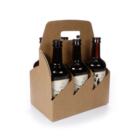 Cardboard Carry Out Packs Bottles Packaging For Retail