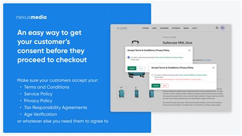 Terms And Conditions Consent Popup With Agree To Tandc Checkbox Shopify