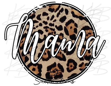 Mama Pack Cheetah Print Png Design Sublimation Etsy