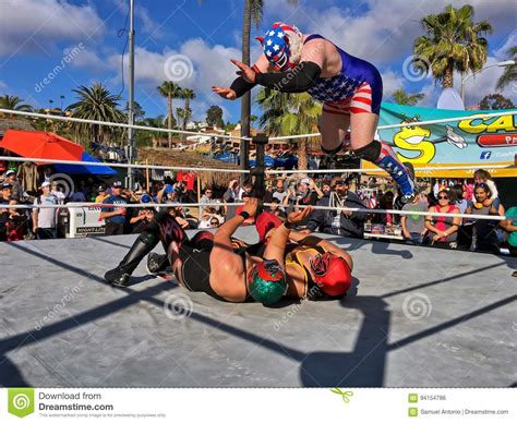 Lucha Libre Mexican Professional Wrestling Masks Editorial Photo