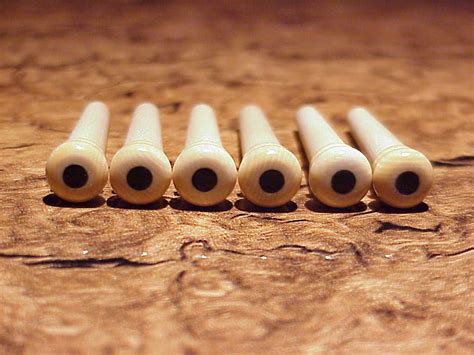 Size 2a230 Fmi Ivory Bridge Pins Black Dot Inlay