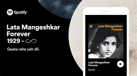 Lata Mangeshkar Forever Spotify India Youtube